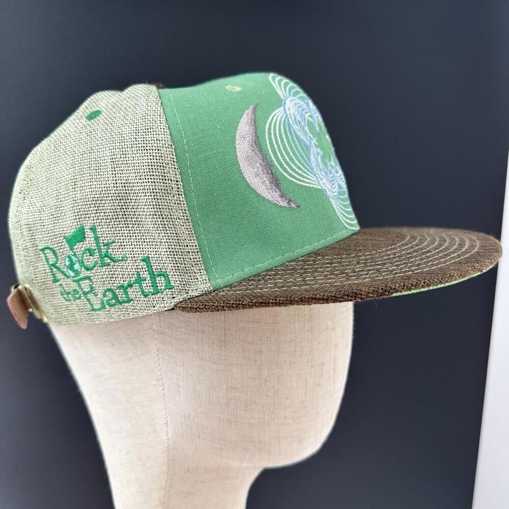 Grassroots California Hat Cap Green Brown - Rock The Earth - S/M